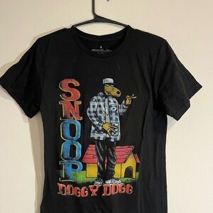 Black Graphic Snoop Dogg T-Shirt